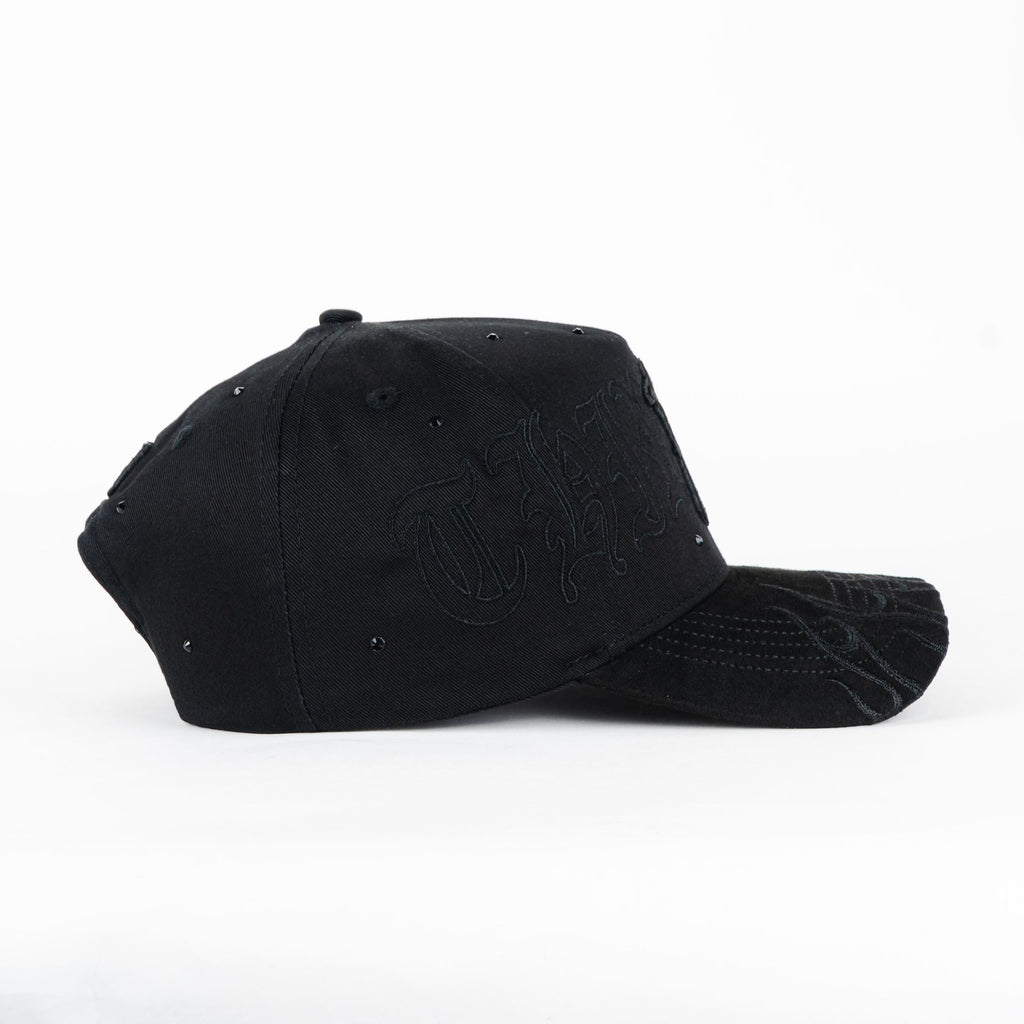 Gorra 31 Hats NY FLAMES 2025 ALL BLACK | Snapback Visera Curva