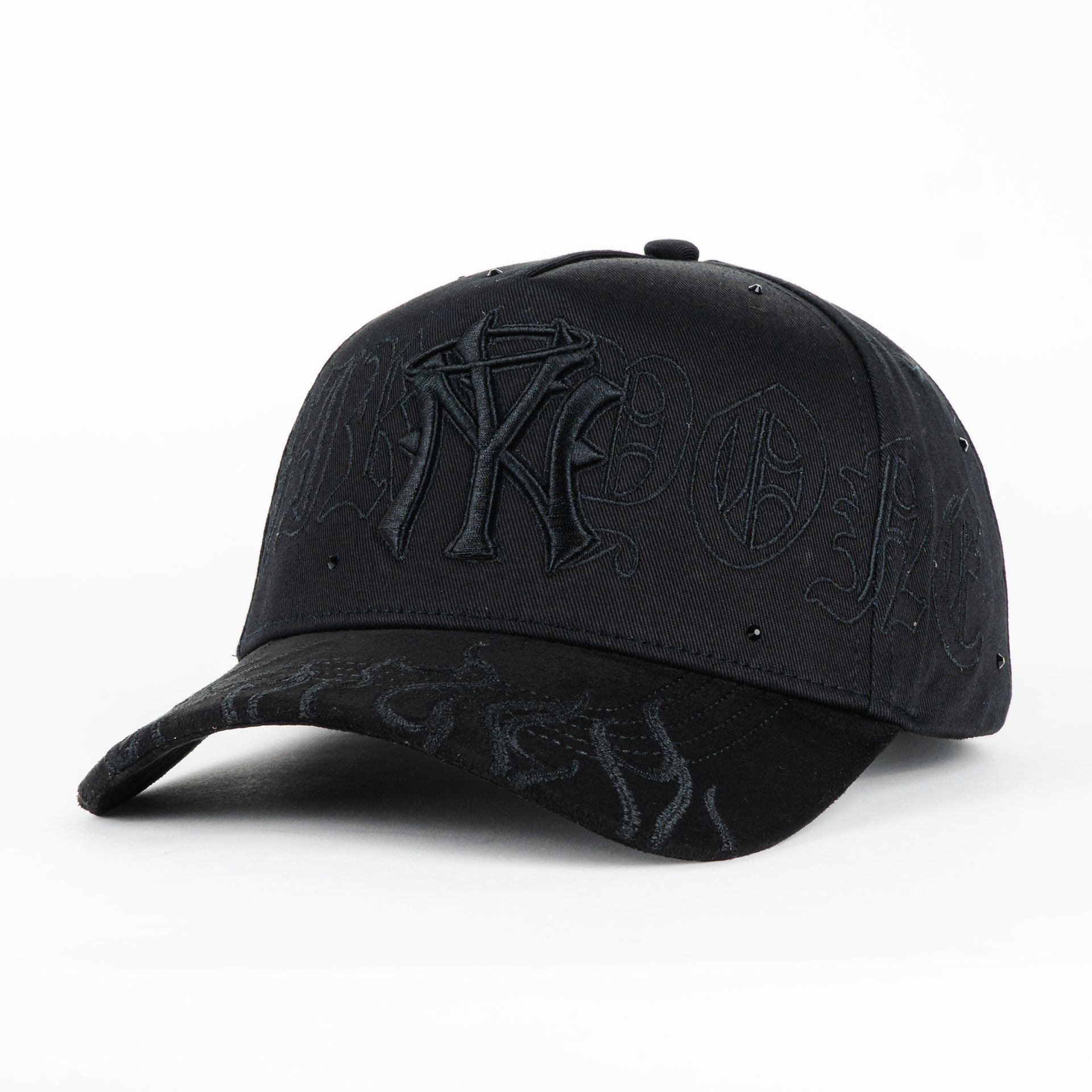 Gorra 31 Hats NY FLAMES 2025 ALL BLACK | Snapback Visera Curva