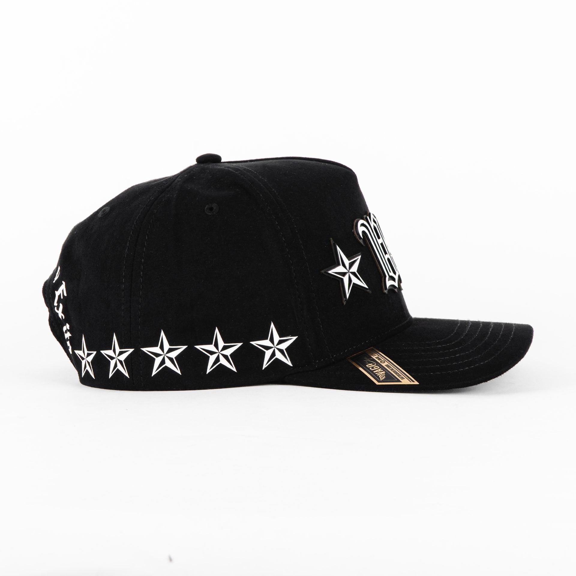 Gorra Vago Style SACRIFICIO VS BLACK SUEDE | Snapback Visera Semicurva