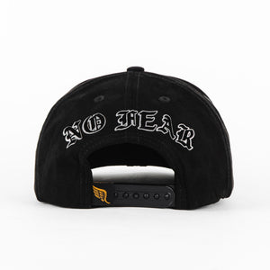 Gorra Vago Style NO FEAR V BLK SUEDE VISOR LEATHER | Snapback Visera Semicurva