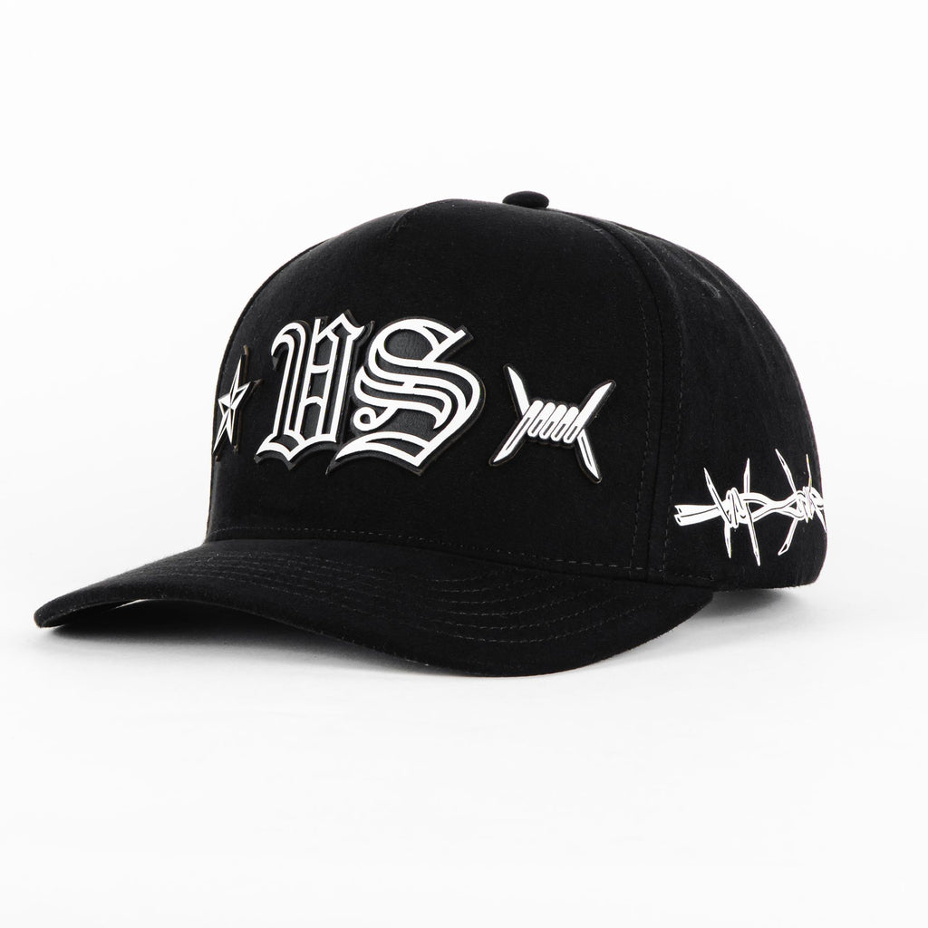 Gorra Vago Style SACRIFICIO VS BLACK SUEDE | Snapback Visera Semicurva