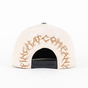 Gorra 5.7 SKULL 2 BEIGE/BLK | Snapback Visera Plana