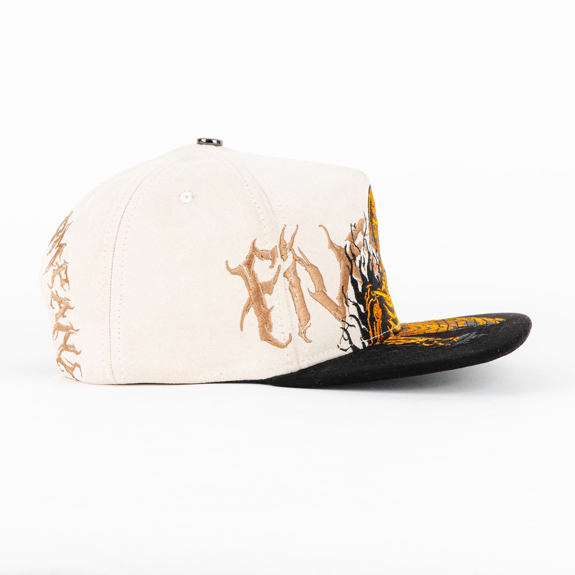 Gorra 5.7 SKULL 2 BEIGE/BLK | Snapback Visera Plana