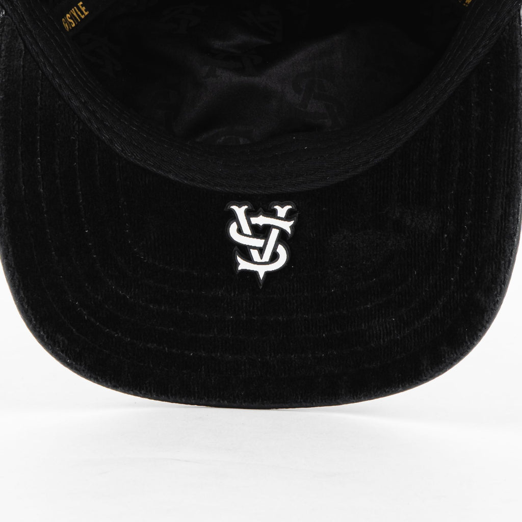 Gorra Vago Style WHITE ANGEL V BLK SUEDE VISOR LEATHER | Snapback Visera Semicurva