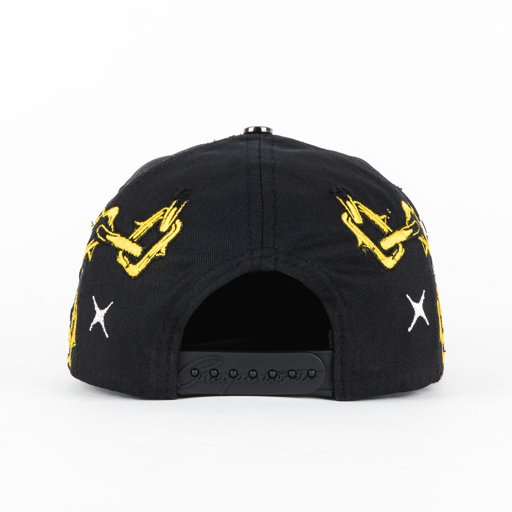 Gorra 5.7 SKULL CHAINS LOVE BLK/PURP | Snapback Visera Plana
