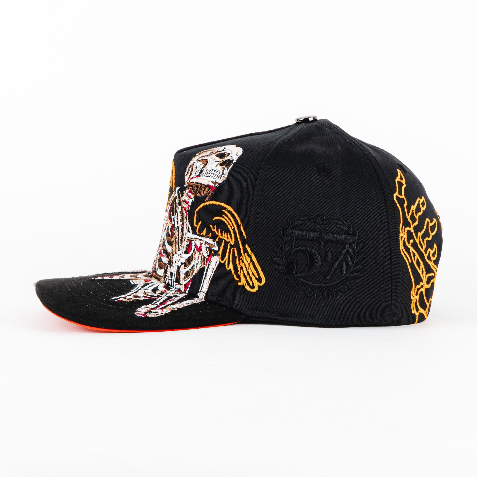 Gorra 5.7 SKULL ANGEL 2016 BLK | Snapback Visera Plana