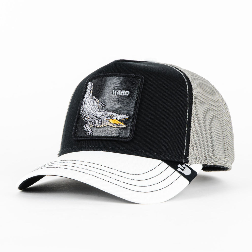 Gorra Goorin Bros HARD BLACK/WHITE | Snapback Visera Curva