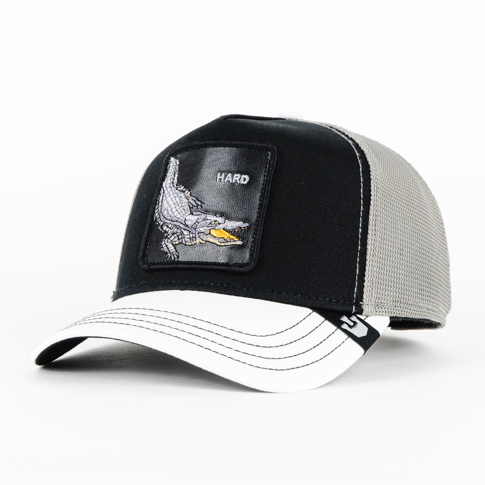 Gorra Goorin Bros HARD BLACK/WHITE | Snapback Visera Curva