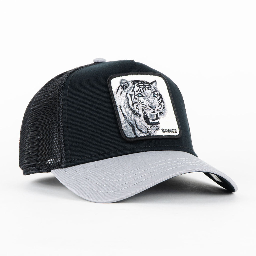 Gorra Goorin Bros THE TIGER SAVAGE BLACK/GREY | Snapback Visera Curva