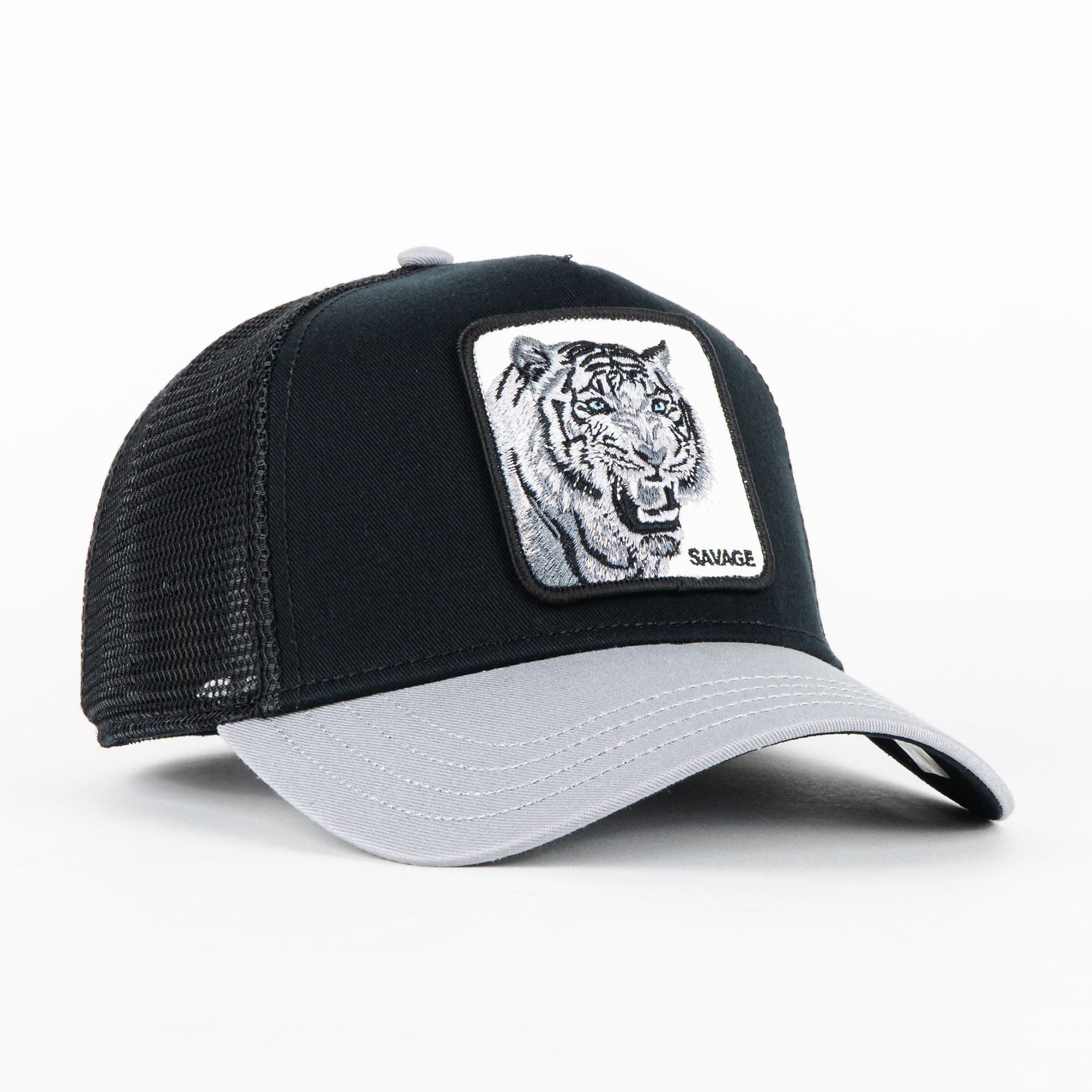 Gorra Goorin Bros THE TIGER SAVAGE BLACK/GREY | Snapback Visera Curva