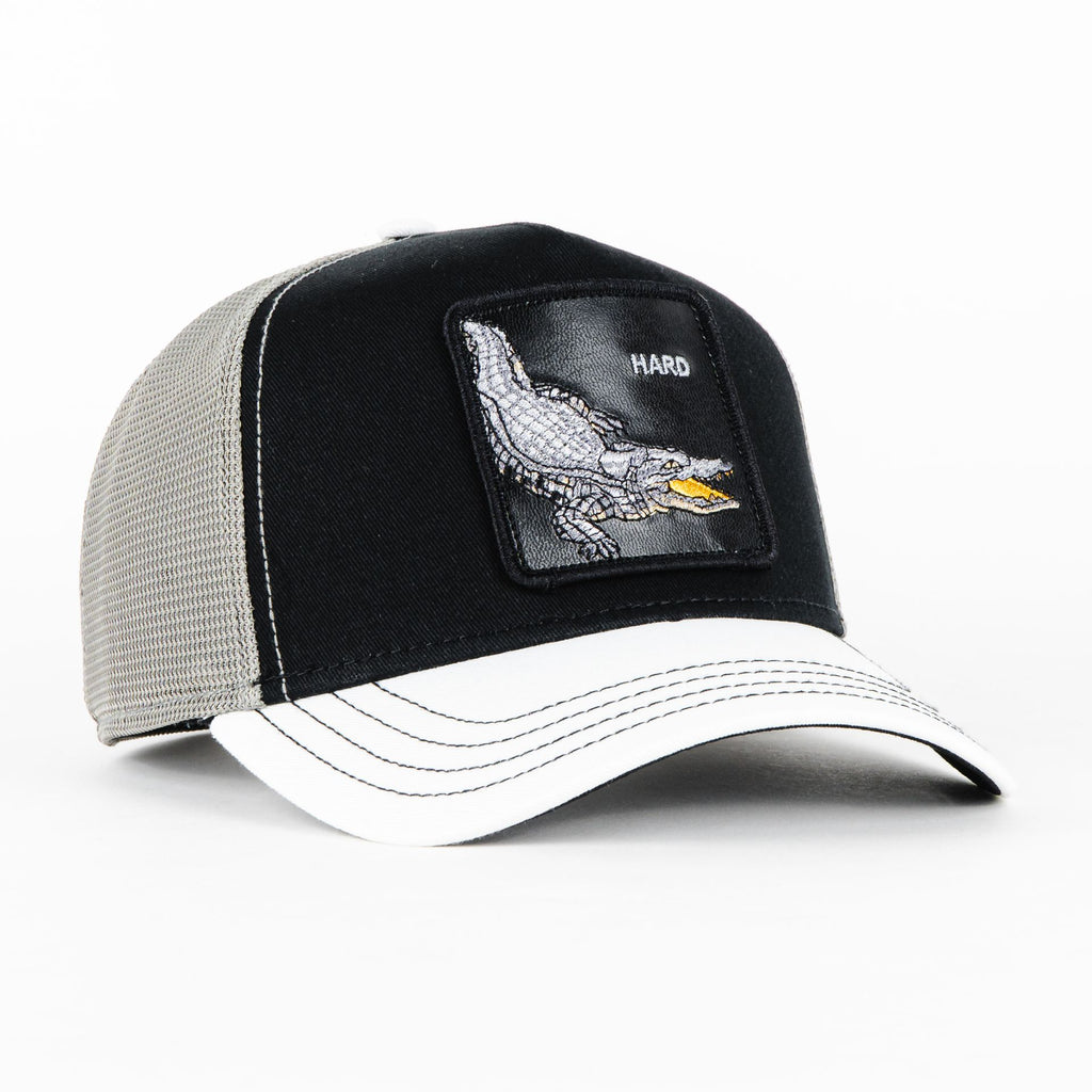Gorra Goorin Bros HARD BLACK/WHITE | Snapback Visera Curva