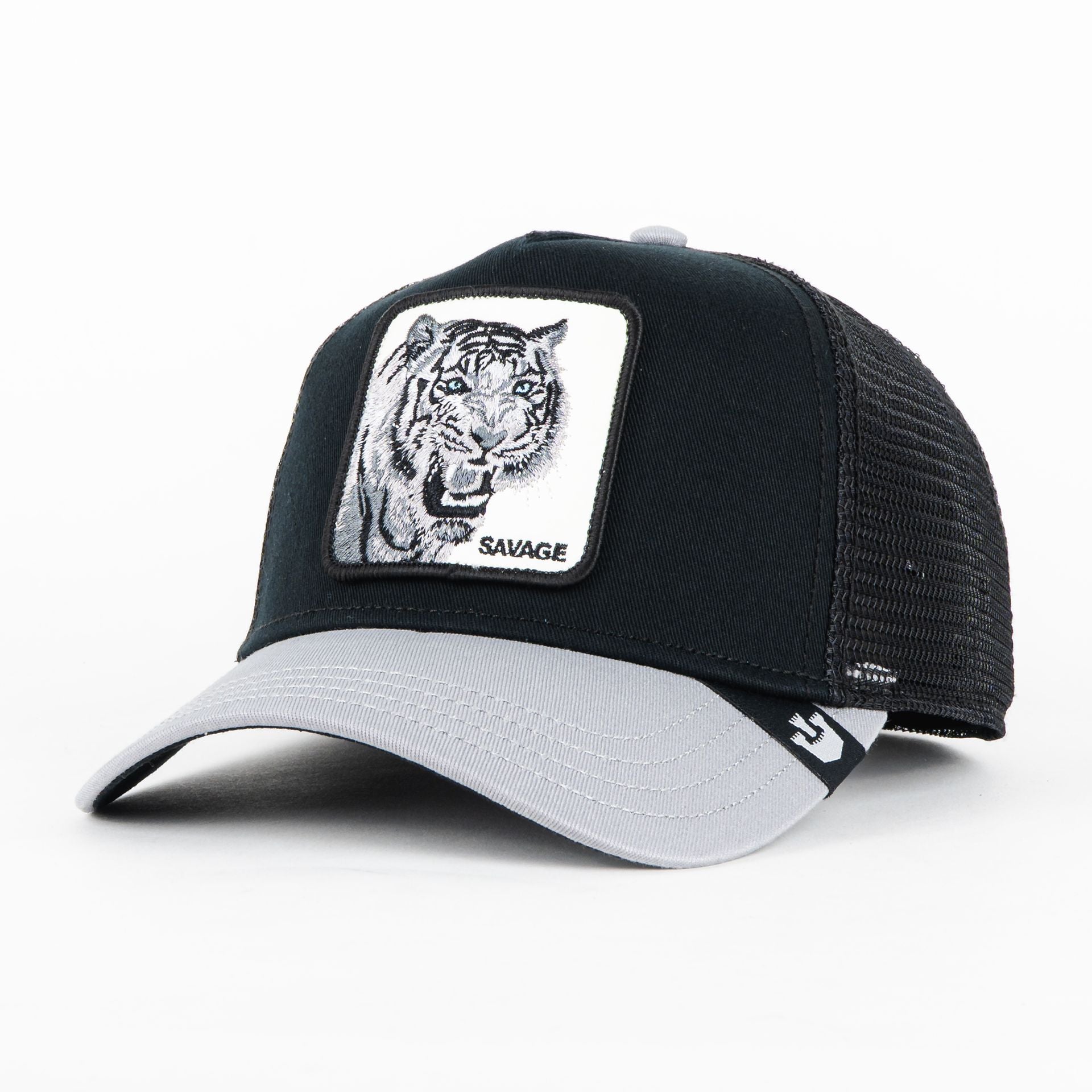 Gorra Goorin Bros THE TIGER SAVAGE BLACK/GREY | Snapback Visera Curva