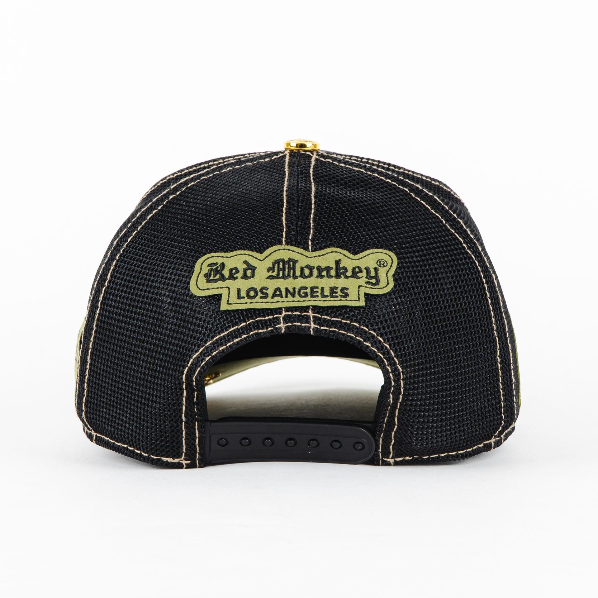 Gorra Red Monkey SAN JUDAS 24 BLACK VISOR SUEDE | Snapback Visera Semicurva