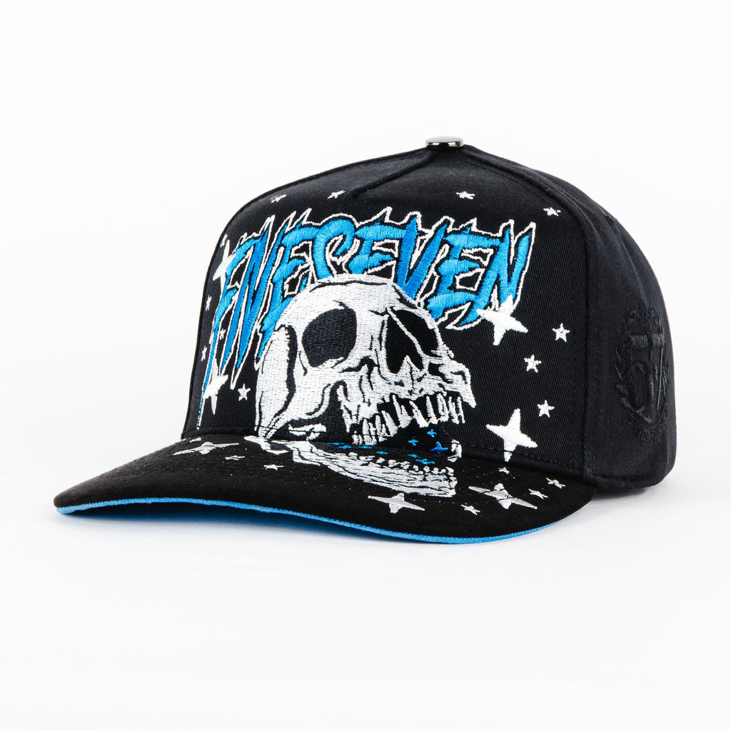 Gorra 5.7 FIVE SEVEN SKULL BLUE STARS BLK | Snapback Visera Plana