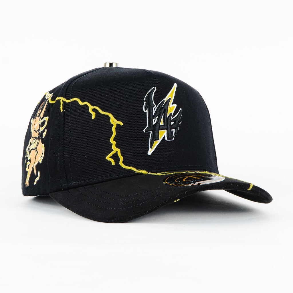 Gorra Capsfans LA RAYOS BLK | Snapback Visera Semicurva