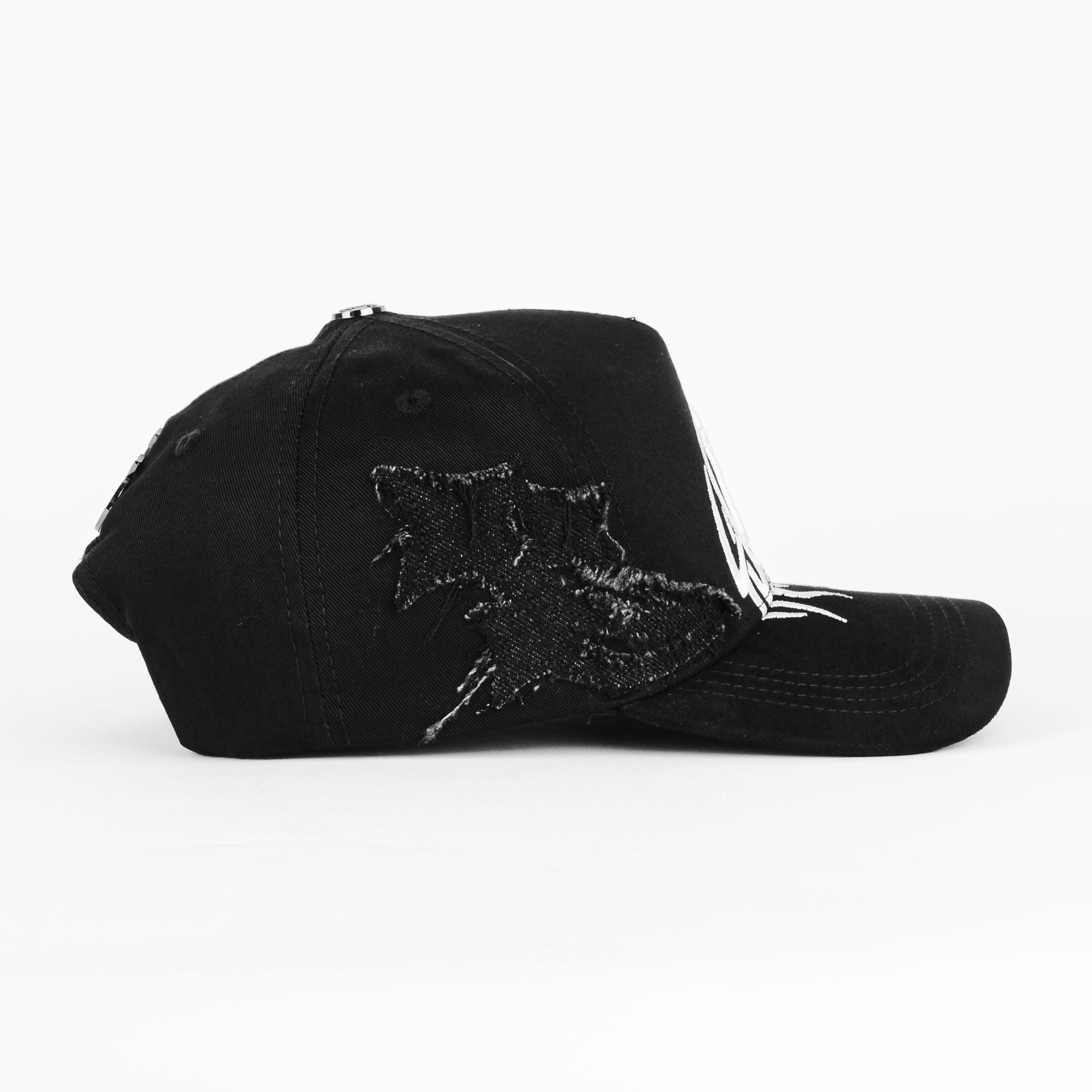 Gorra Clover Garments NY DESTROYED BLK | Snapback Visera Semicurva