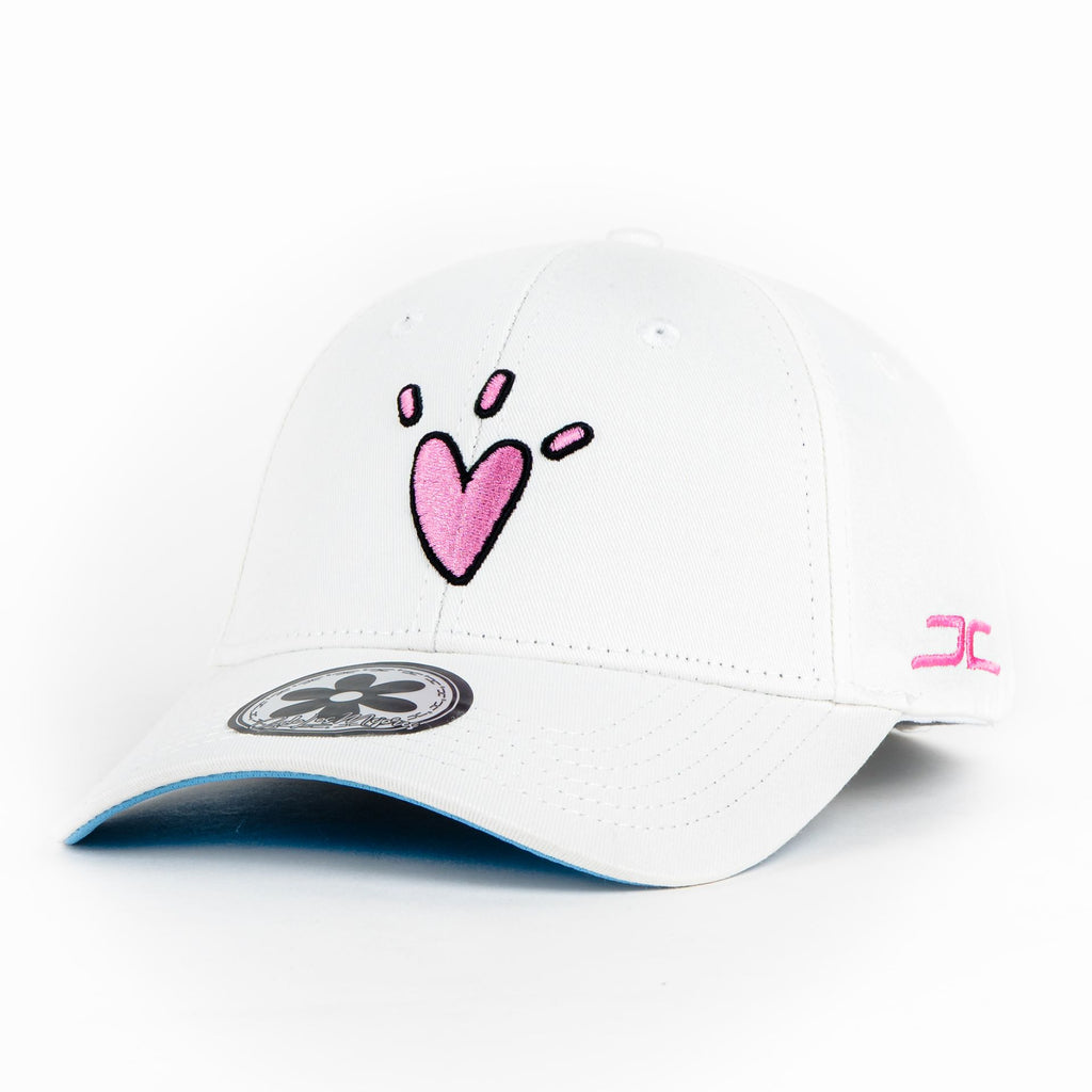 Gorra JC Hats CORAZON CURVE WHITE | Snapback Visera Semicurva