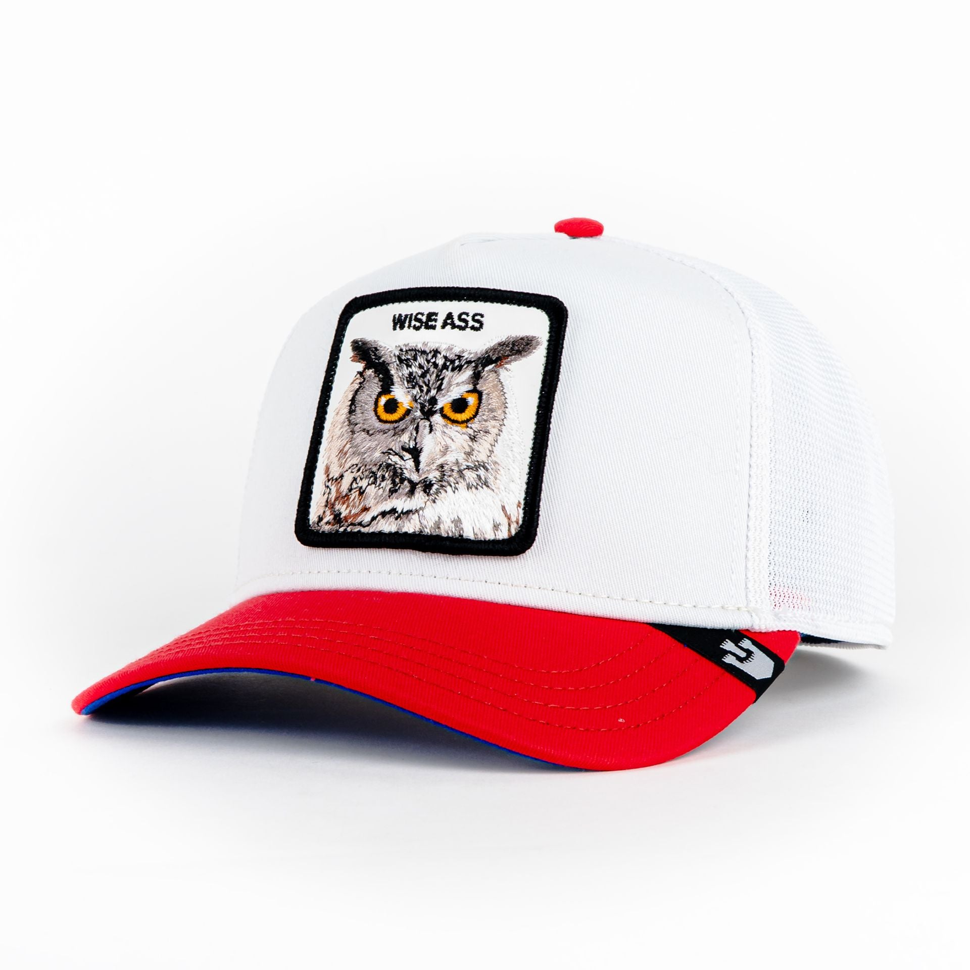 Gorra Goorin Bros CUM LAUDE WISE ASS WHITE/RED | Snapback Visera Curva