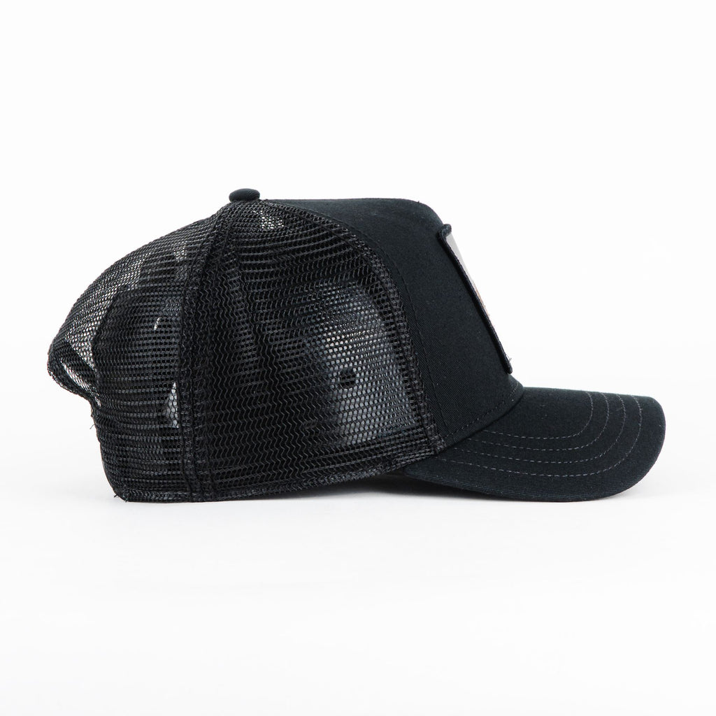 Gorra Goorin Bros THE RAGE SHARK BLACK | Snapback Visera Curva