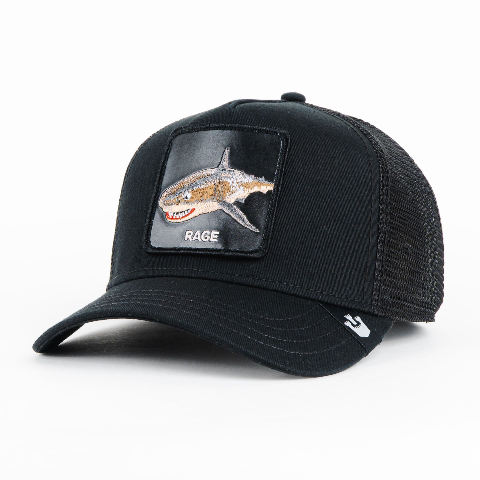 Gorra Goorin Bros THE RAGE SHARK BLACK | Snapback Visera Curva