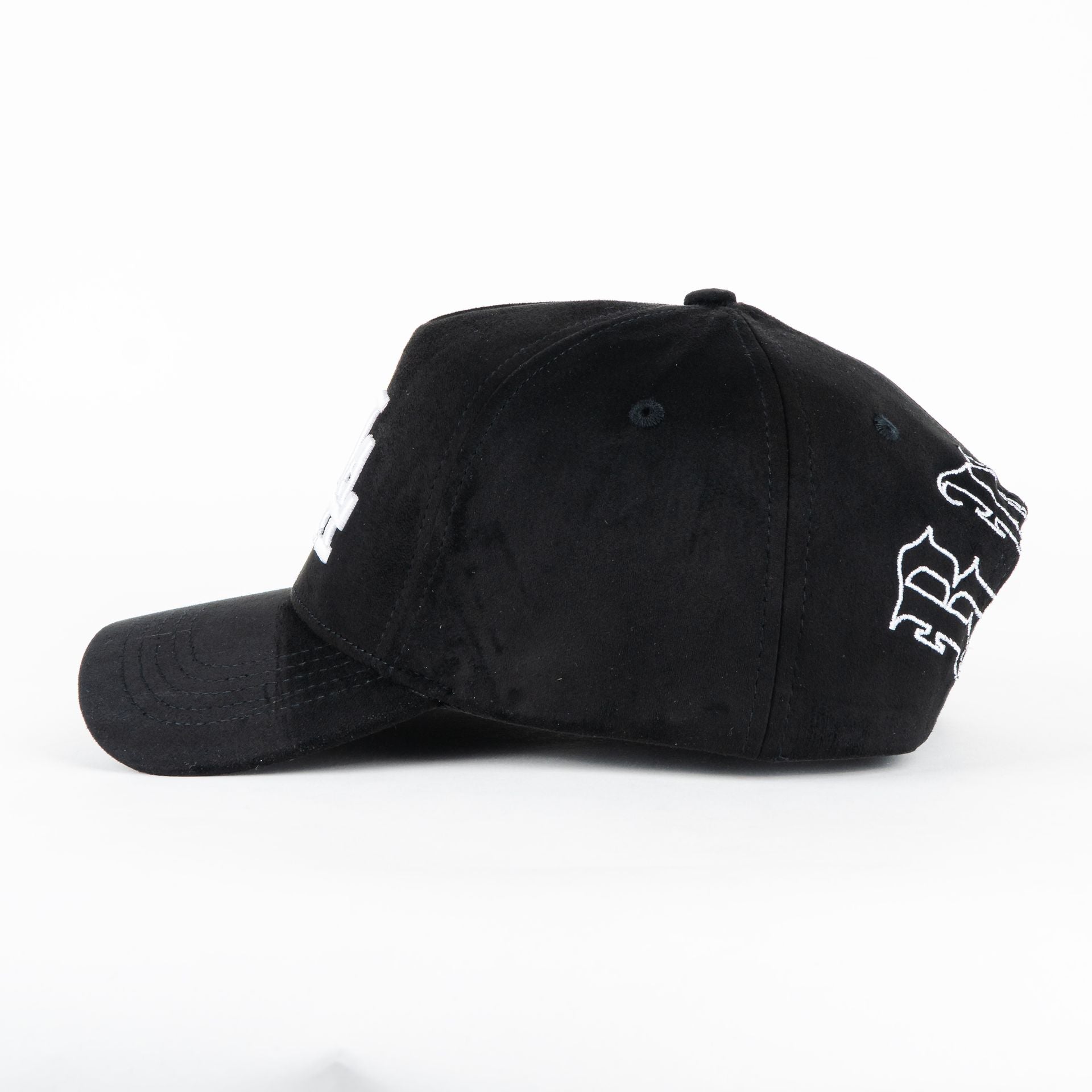 Gorra Rude Awakening LA LA LA BLACK SUEDE | Snapback Visera Curva