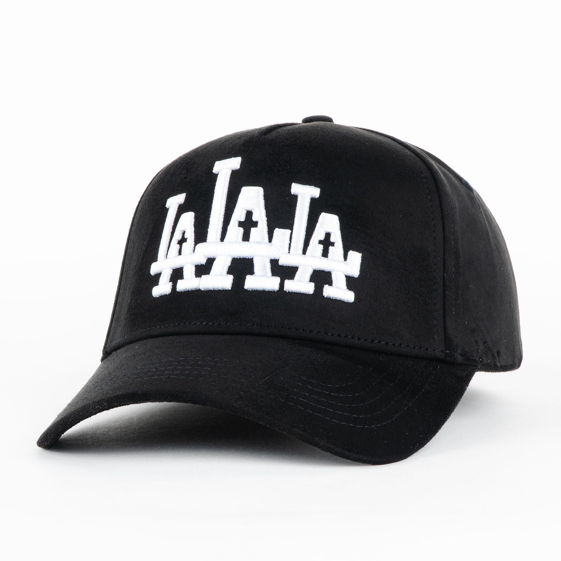 Gorra Rude Awakening LA LA LA BLACK SUEDE | Snapback Visera Curva
