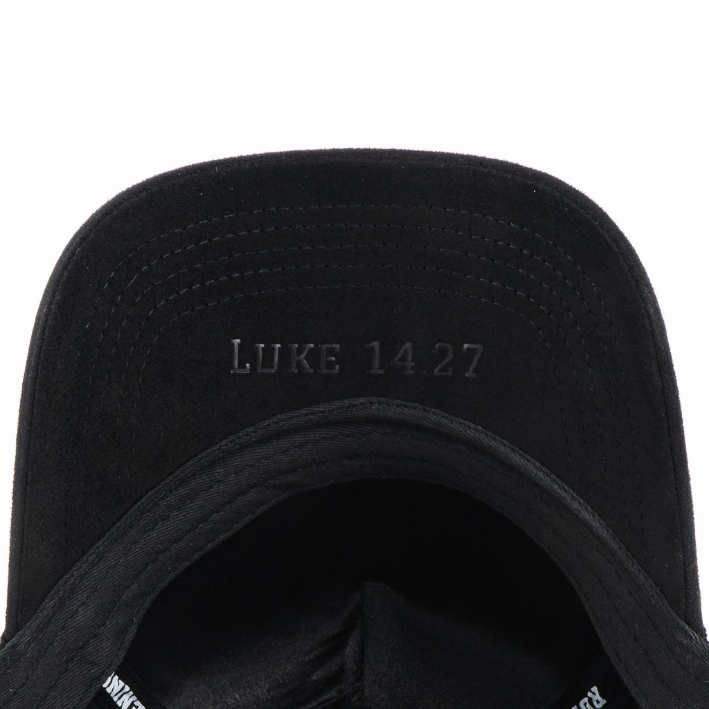 Gorra Rude Awakening LA LA LA BLACK SUEDE | Snapback Visera Curva