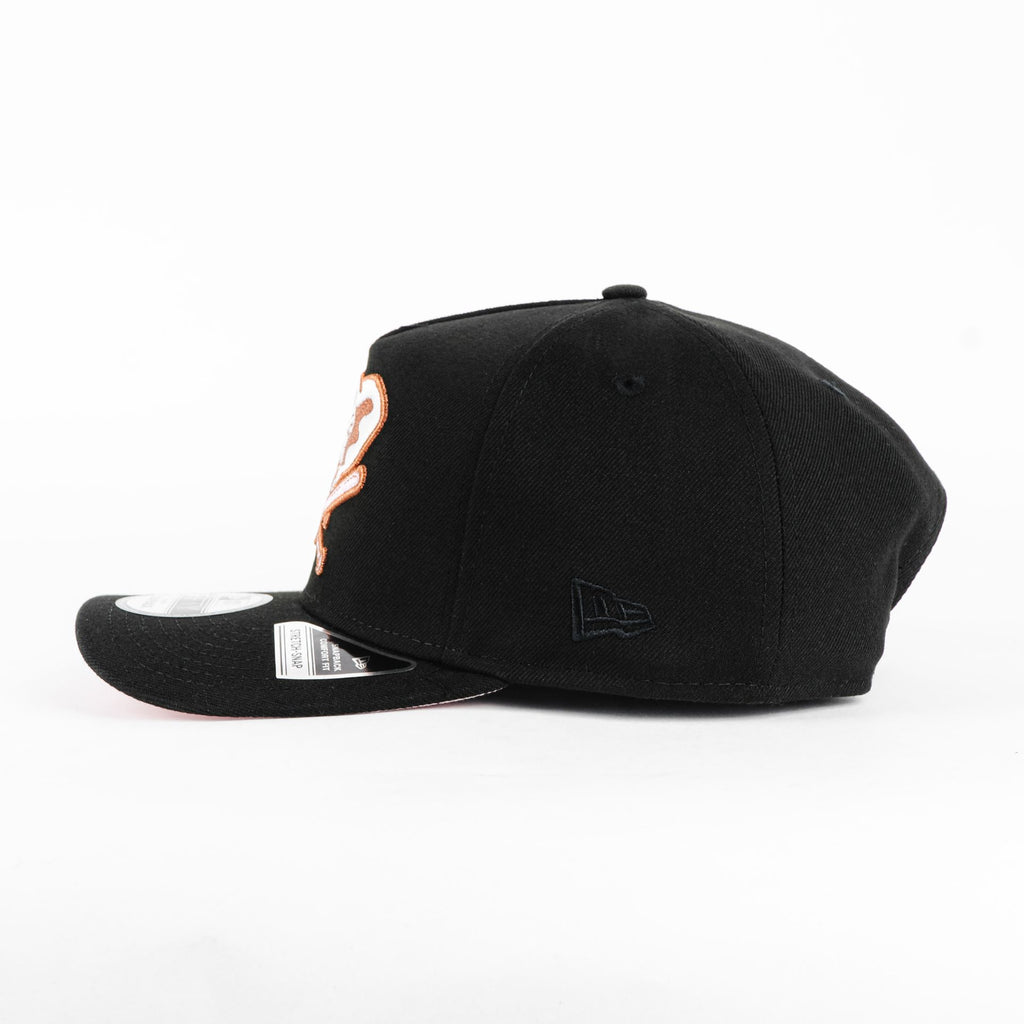 Gorra New Era A-Frame ATHLETICS 50TH BLK/COPPER 950F | Snapback Visera Semicurva