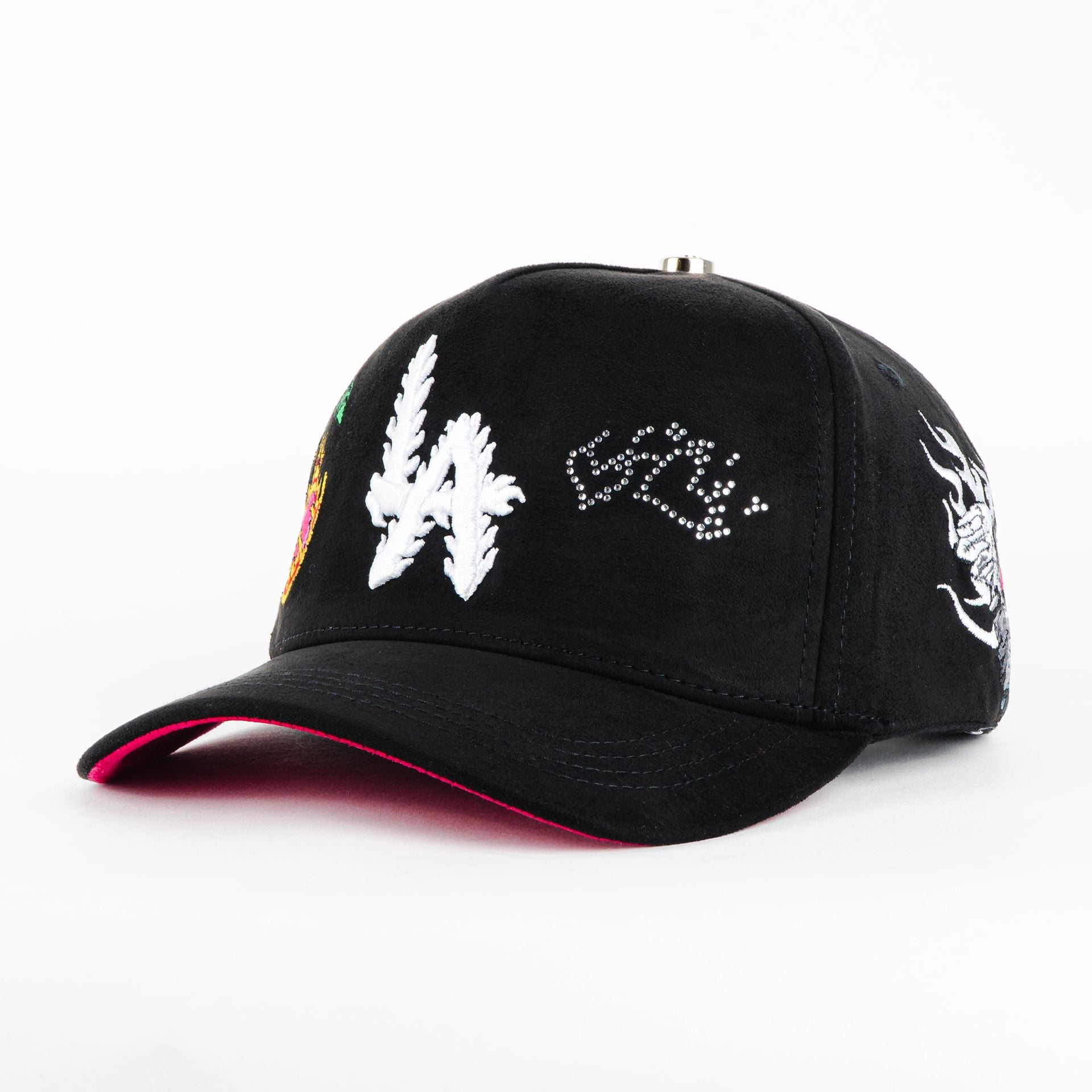 Gorra Boba Hats LA CHERRY BLACK | Snapback Visera Semicurva