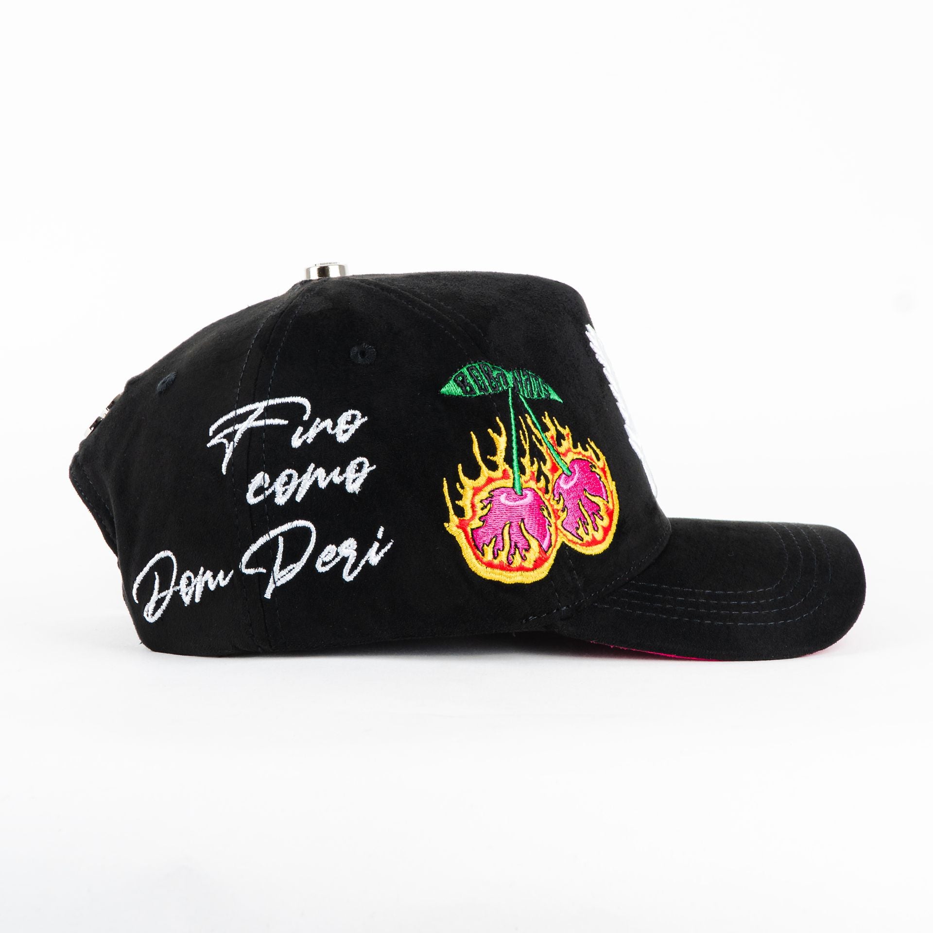 Gorra Boba Hats LA CHERRY BLACK | Snapback Visera Semicurva