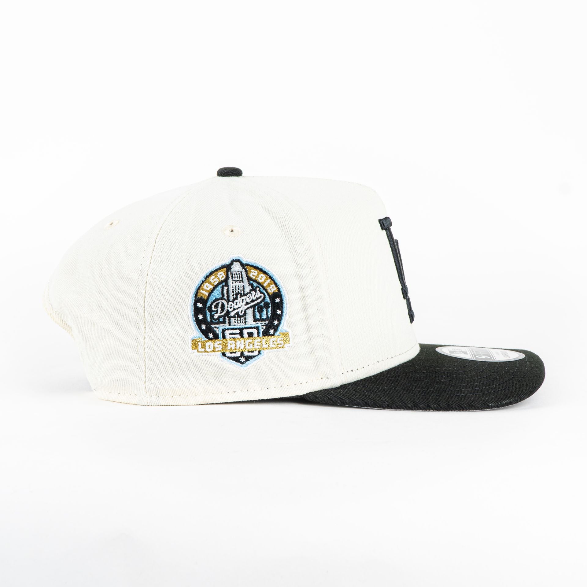 Gorra New Era A-Frame DODGERS 60TH NATU/BLK 950F | Snapback Visera Semicurva