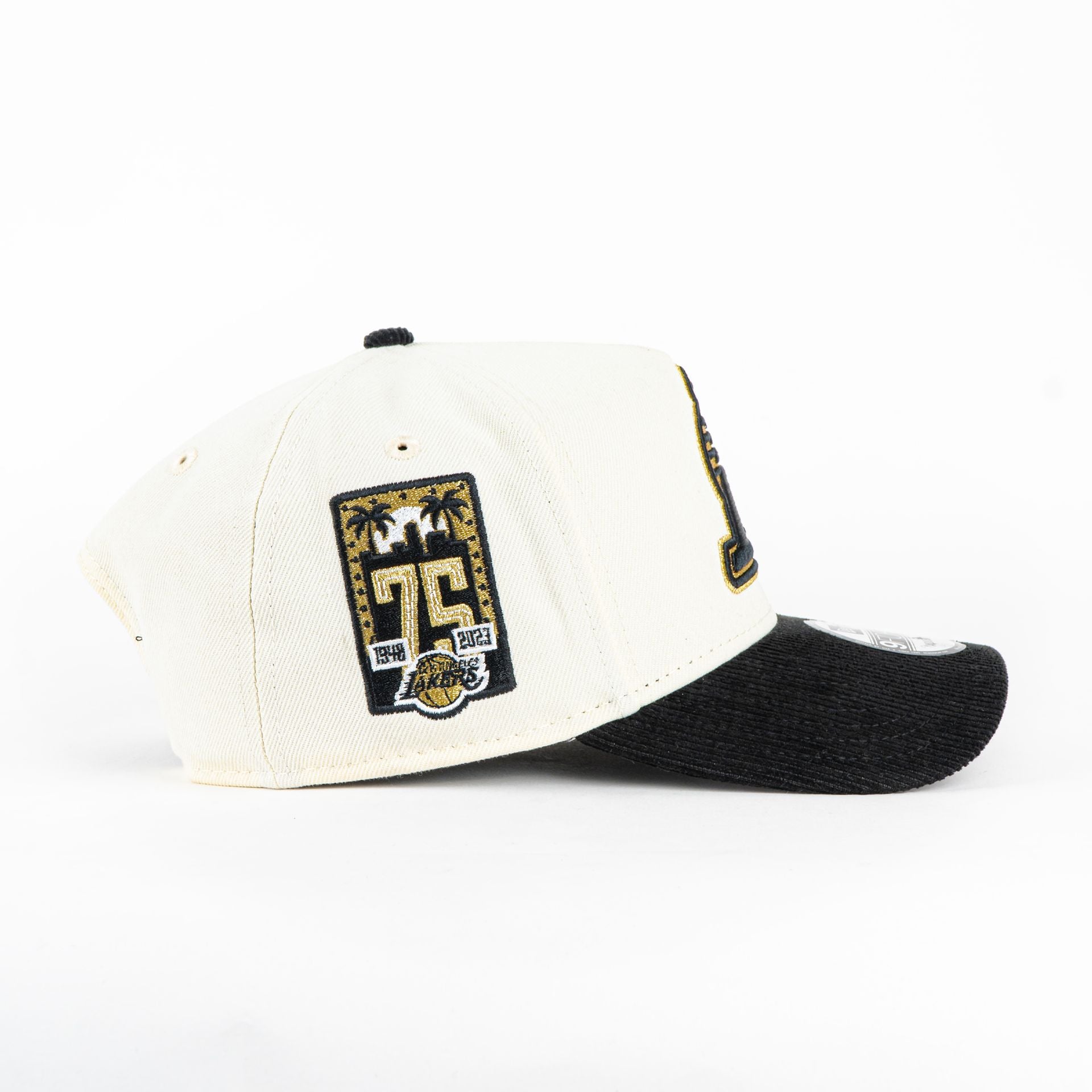 Gorra New Era A-Frame LAKERS 75TH NATU/BLK 940AF | Snapback Visera Semicurva