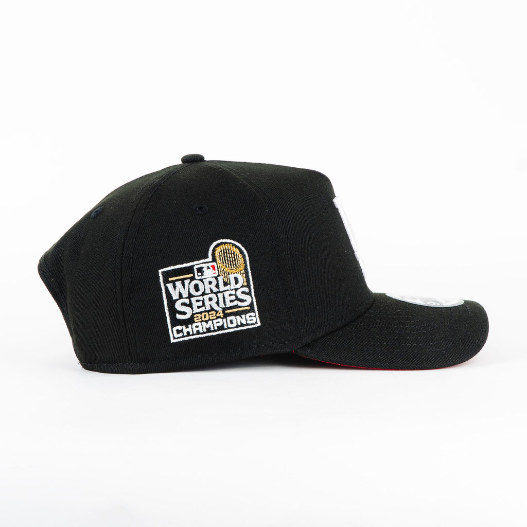 Gorra New Era A-Frame DODGERS WS2024 BLK/WHT 940AF | Snapback Visera Semicurva