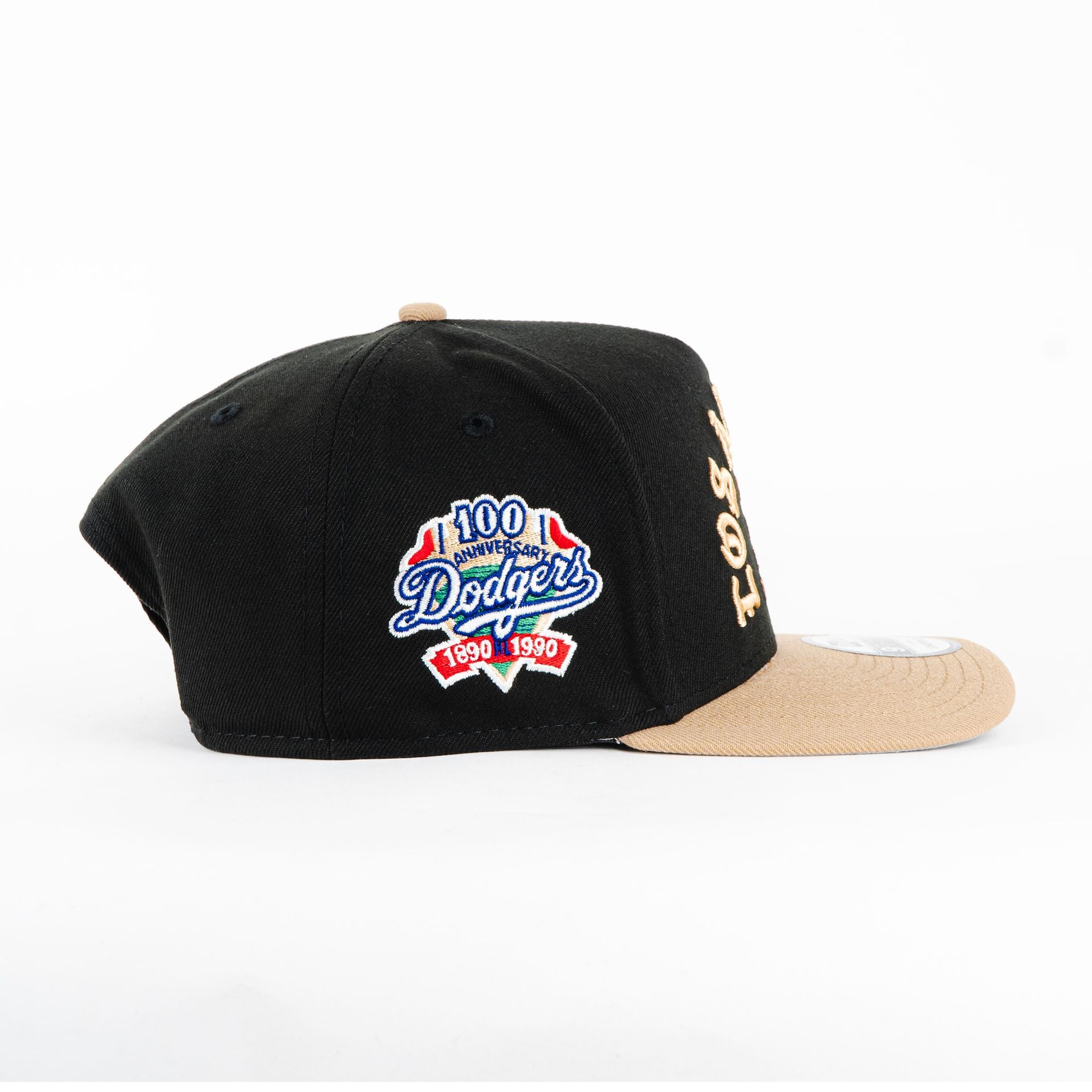 Gorra New Era A-Frame DODGERS 100TH BLK/CAML 950F | Snapback Visera Semicurva