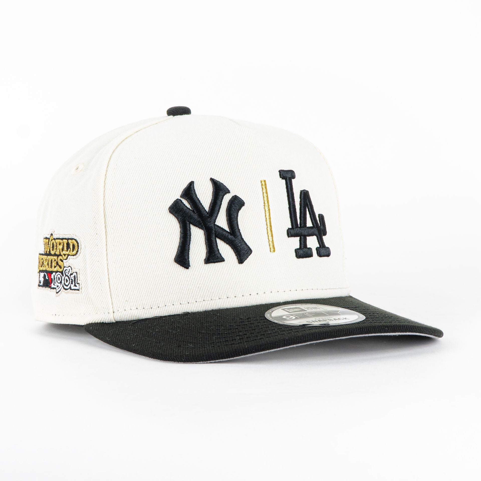 Gorra New Era A-Frame NY LA WS81 NATU/BLK 950F | Snapback Visera Semicurva