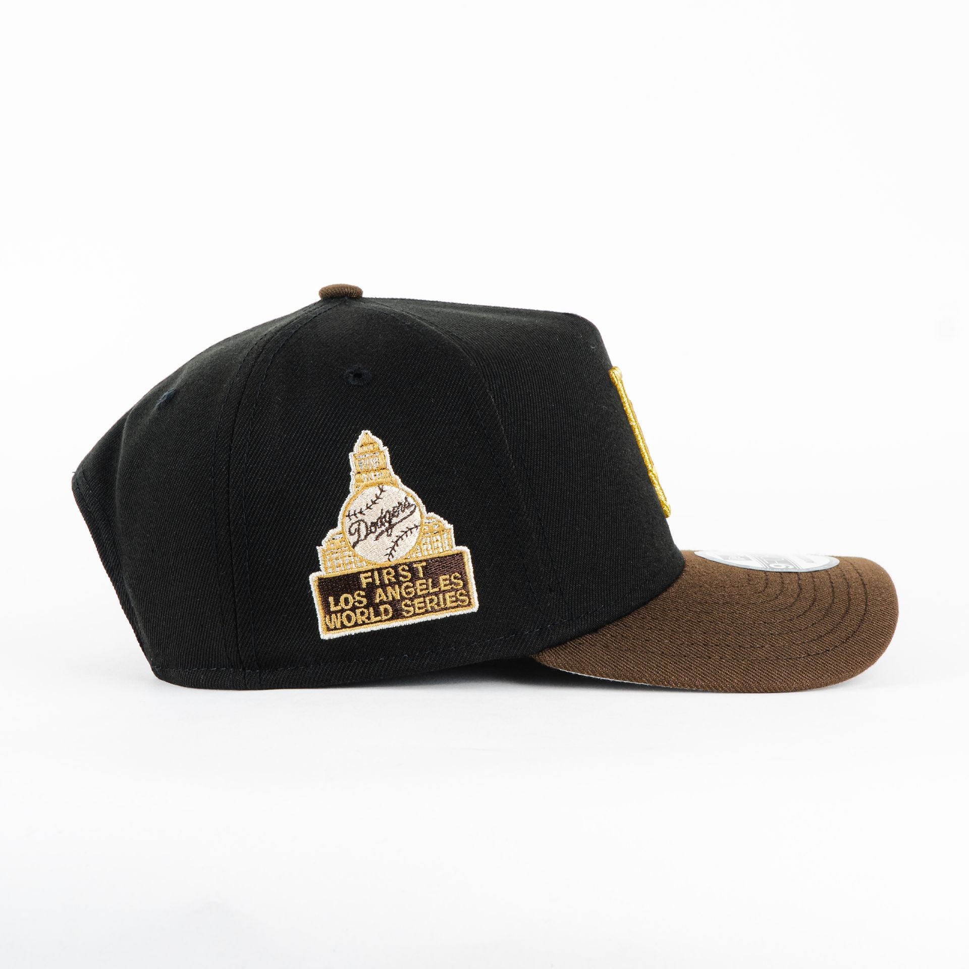 Gorra New Era A-Frame DODGERS WS BLK/BROW 940AF | Snapback Visera Semicurva
