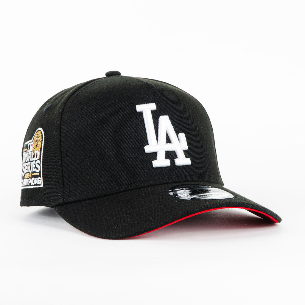 Gorra New Era A-Frame DODGERS WS2024 BLK/WHT 940AF | Snapback Visera Semicurva