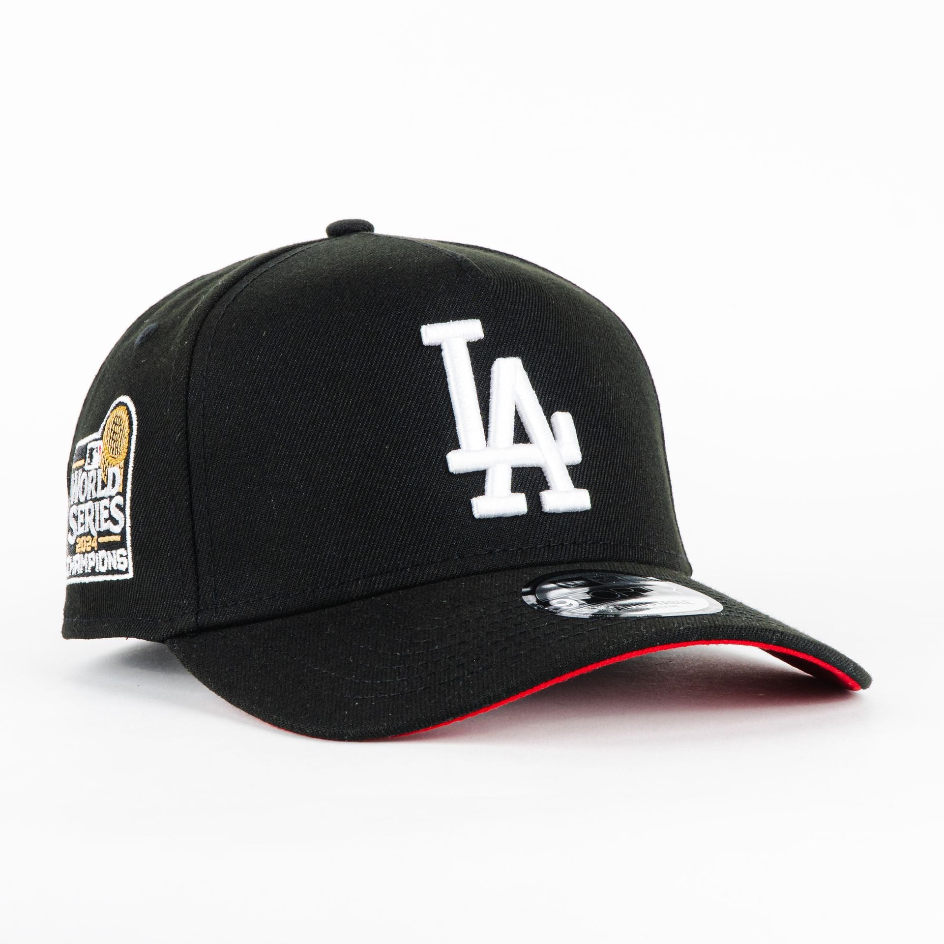 Gorra New Era A-Frame DODGERS WS2024 BLK/WHT 940AF | Snapback Visera Semicurva