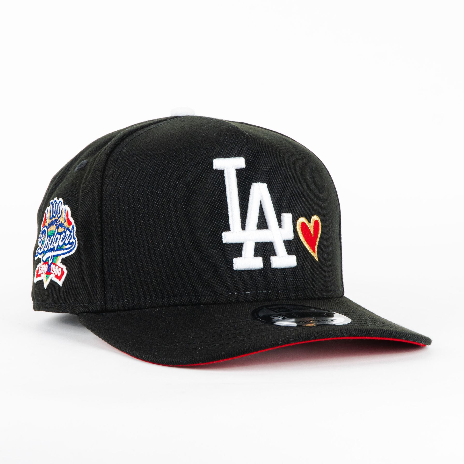 Gorra New Era A-Frame DODGERS 100TH BLK/WHT 950F | Snapback Visera Semicurva