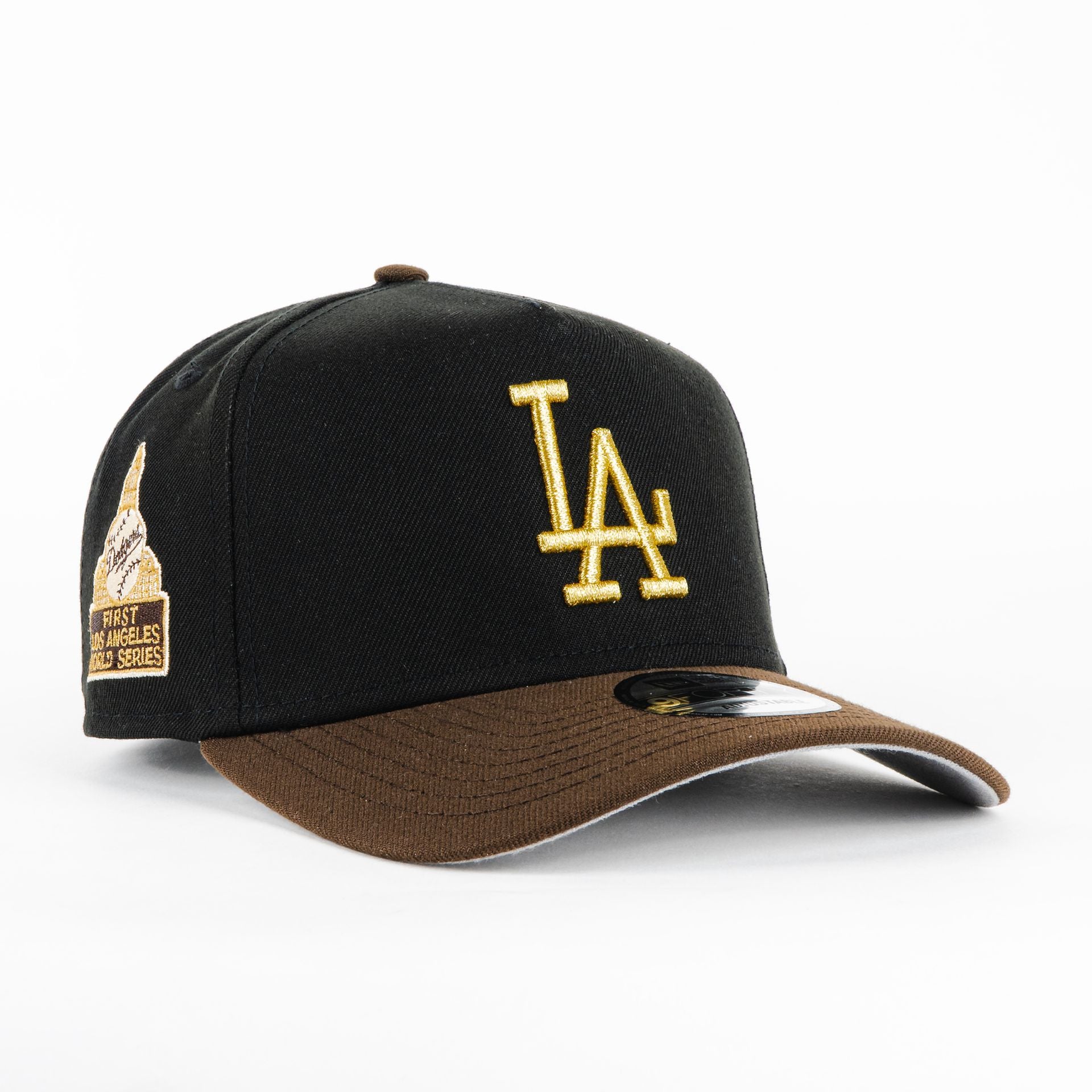 Gorra New Era A-Frame DODGERS WS BLK/BROW 940AF | Snapback Visera Semicurva