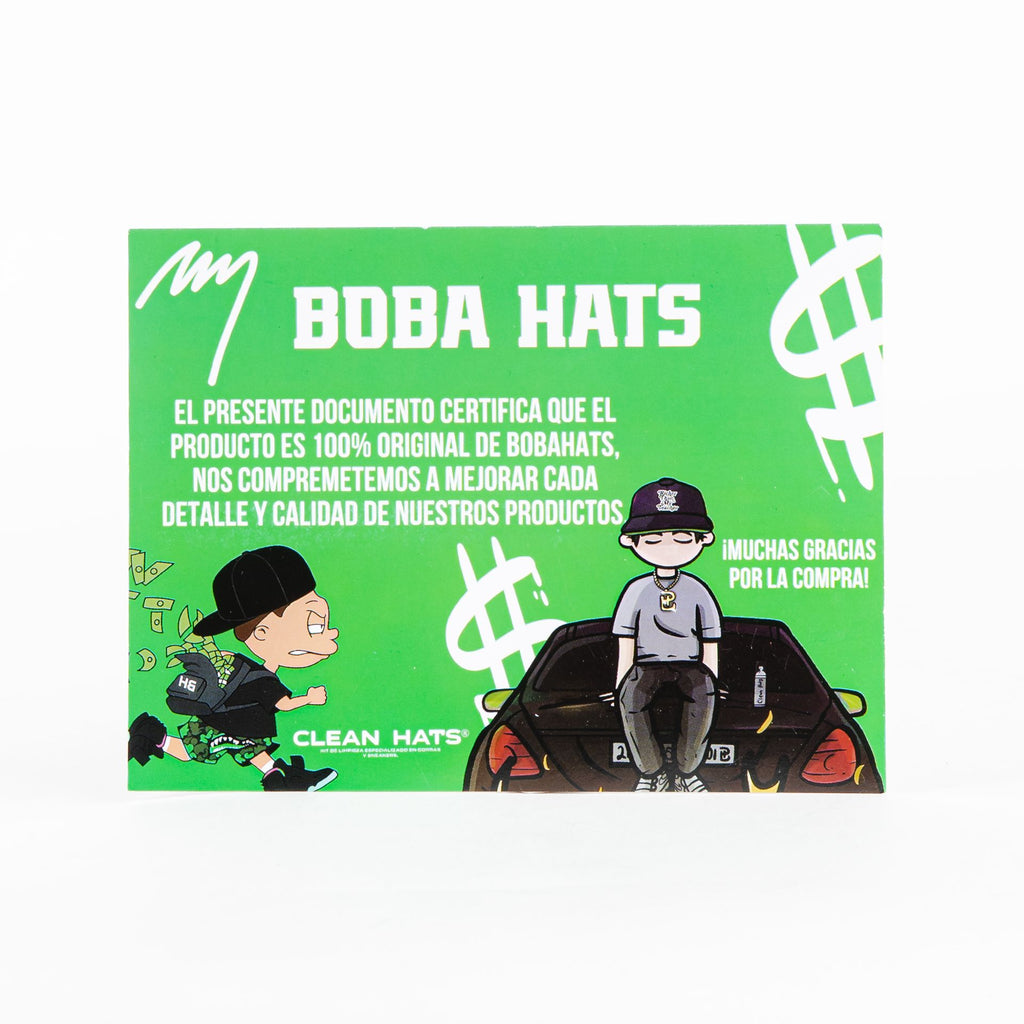 Gorra Boba Hats REACHER BLACK | Snapback Visera Semicurva