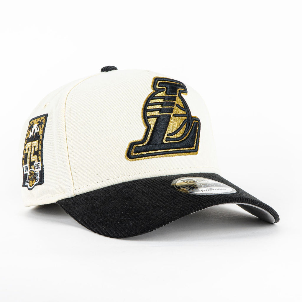 Gorra New Era A-Frame LAKERS 75TH NATU/BLK 940AF | Snapback Visera Semicurva