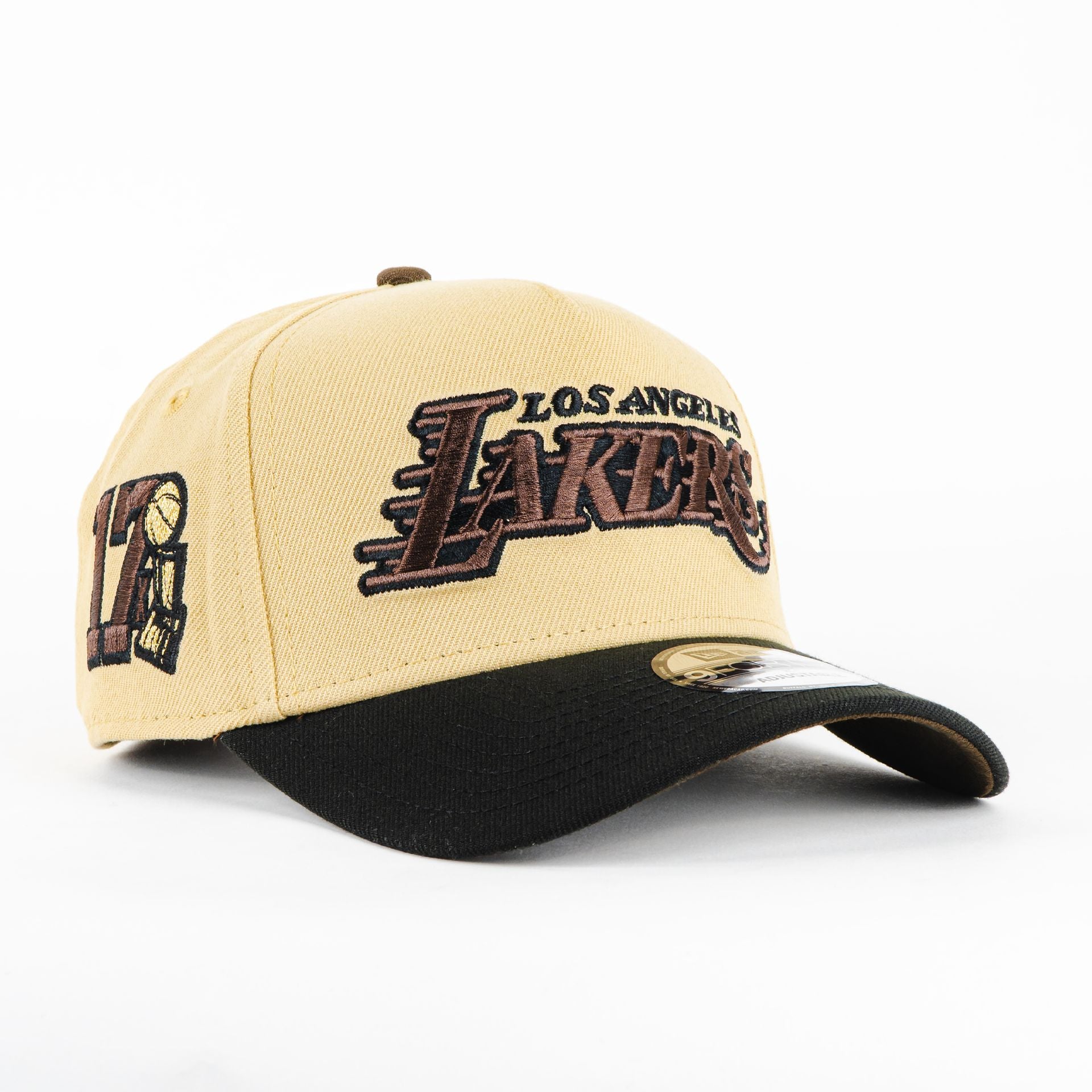Gorra New Era A-Frame LAKERS 17X KAKHI/BLK 940AF | Snapback Visera Semicurva