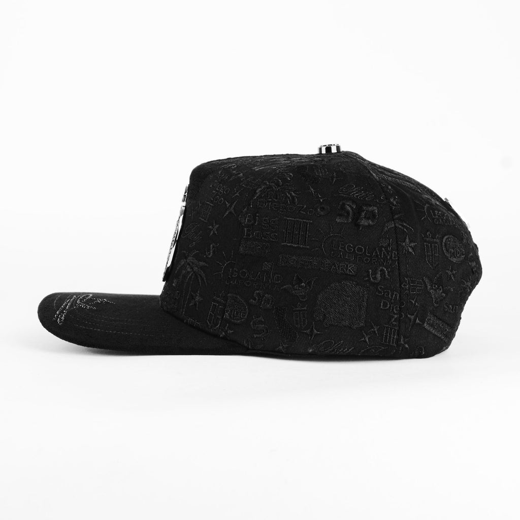 Gorra Bigg Boss SAN DIEGO NEGRA | Snapback Visera Semicurva