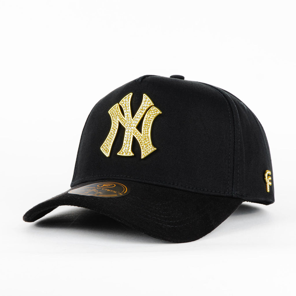 Gorra Florence caps NY BLK GOLD | Snapback Visera Curva