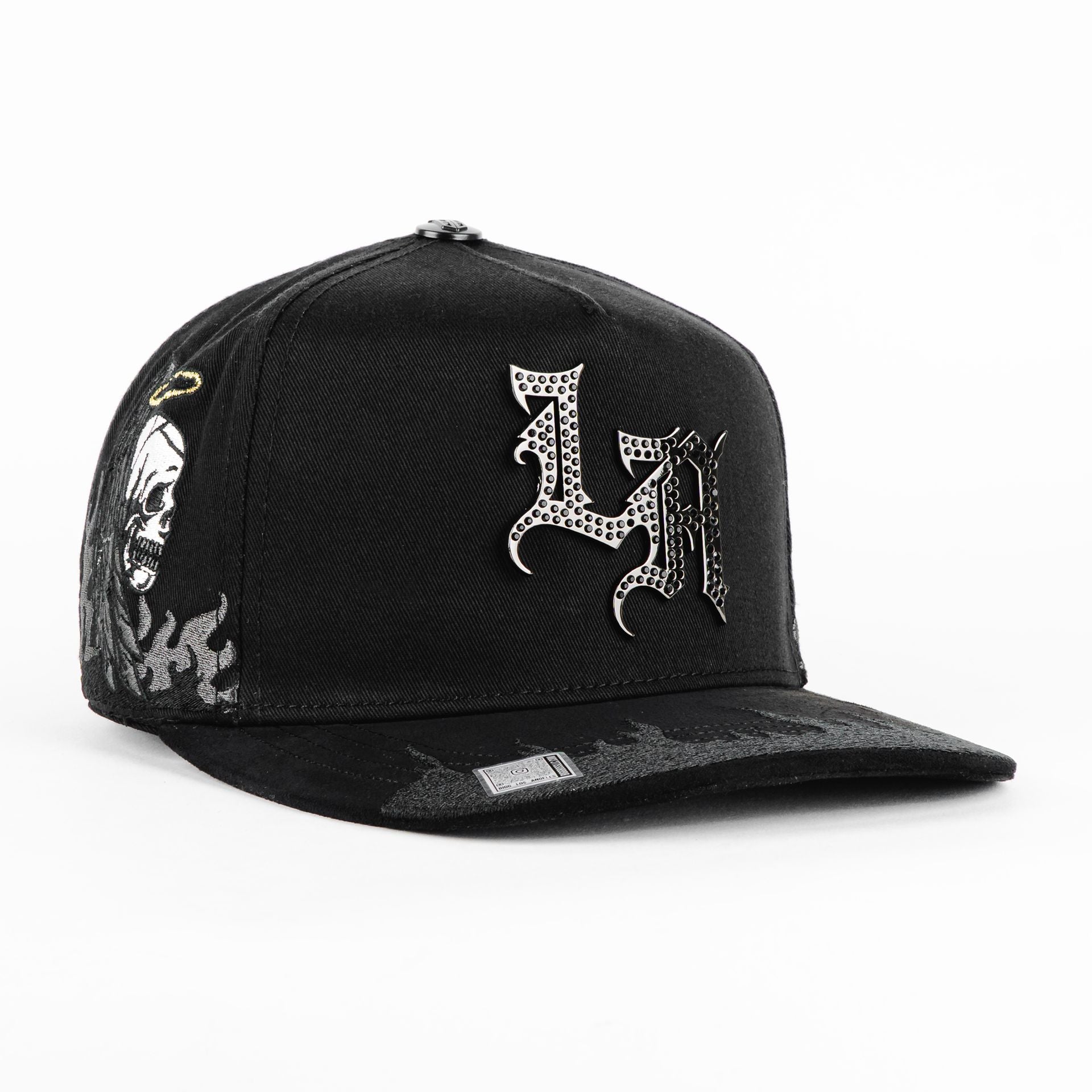 Gorra Bigg Boss LA  ANGEL Y DEMONIO BLK | Snapback Visera Semicurva