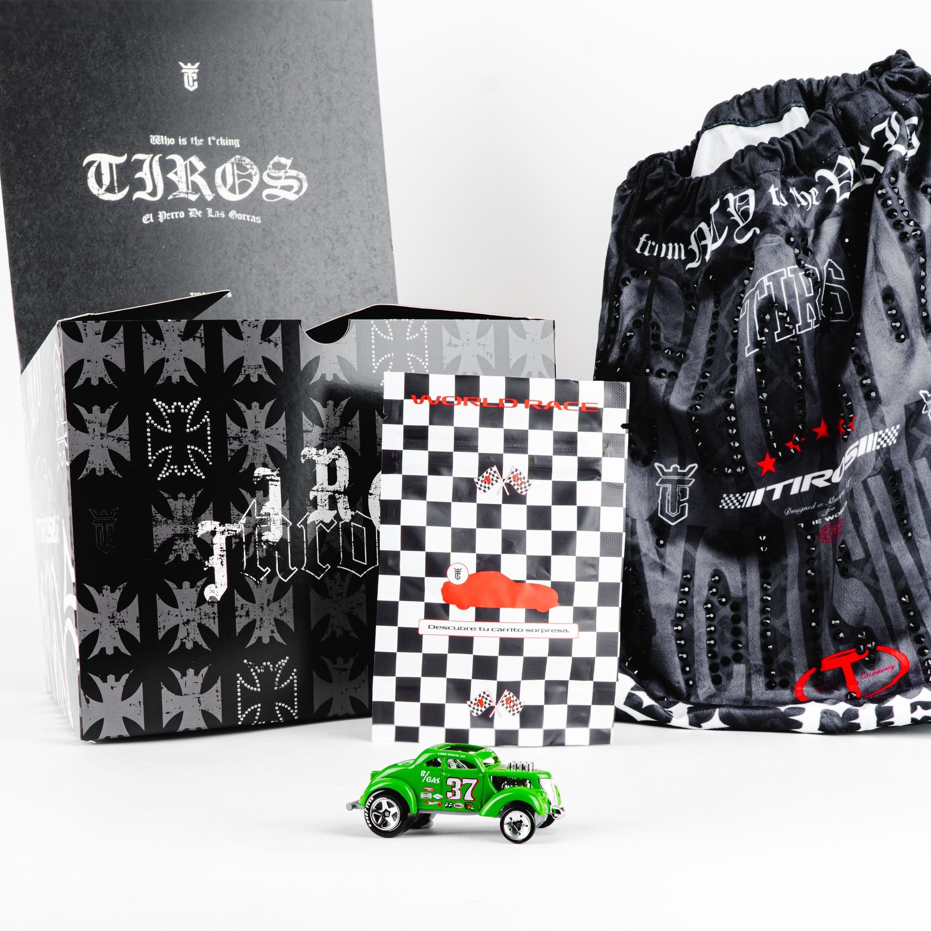 Gorra El Tiros Caps RACING BLACK | Snapback Visera Curva