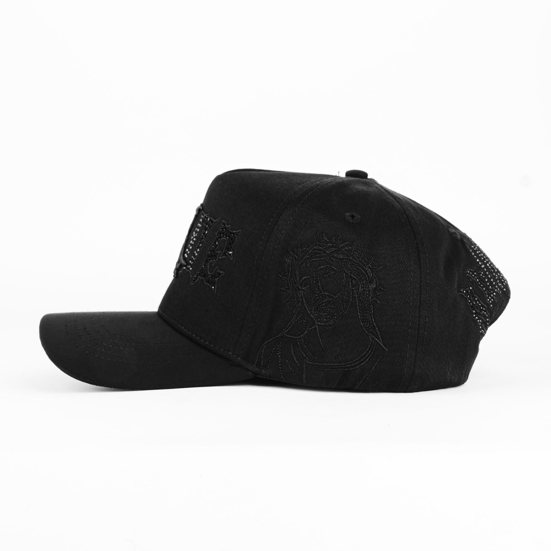 Gorra Rude Awakening TRIPLE BLACK CRYSTALS | Snapback Visera Curva