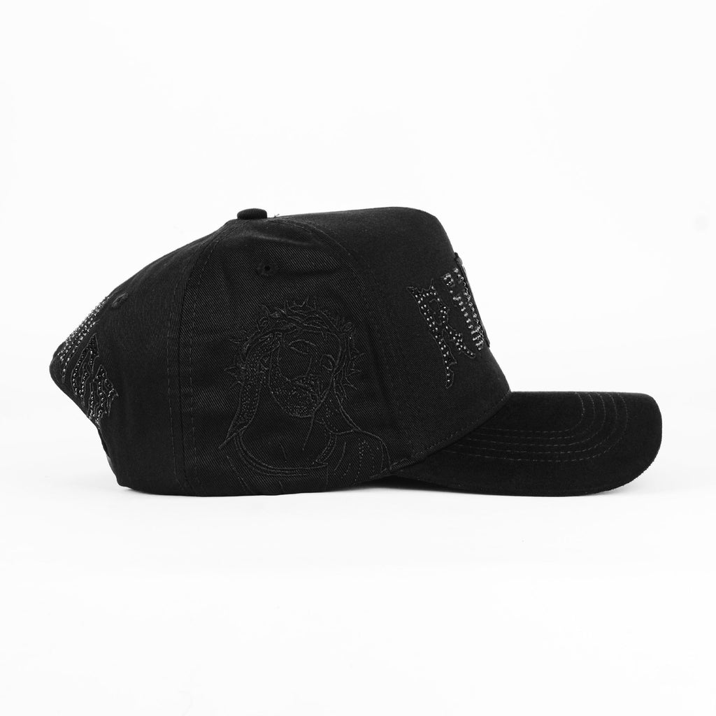 Gorra Rude Awakening TRIPLE BLACK CRYSTALS | Snapback Visera Curva