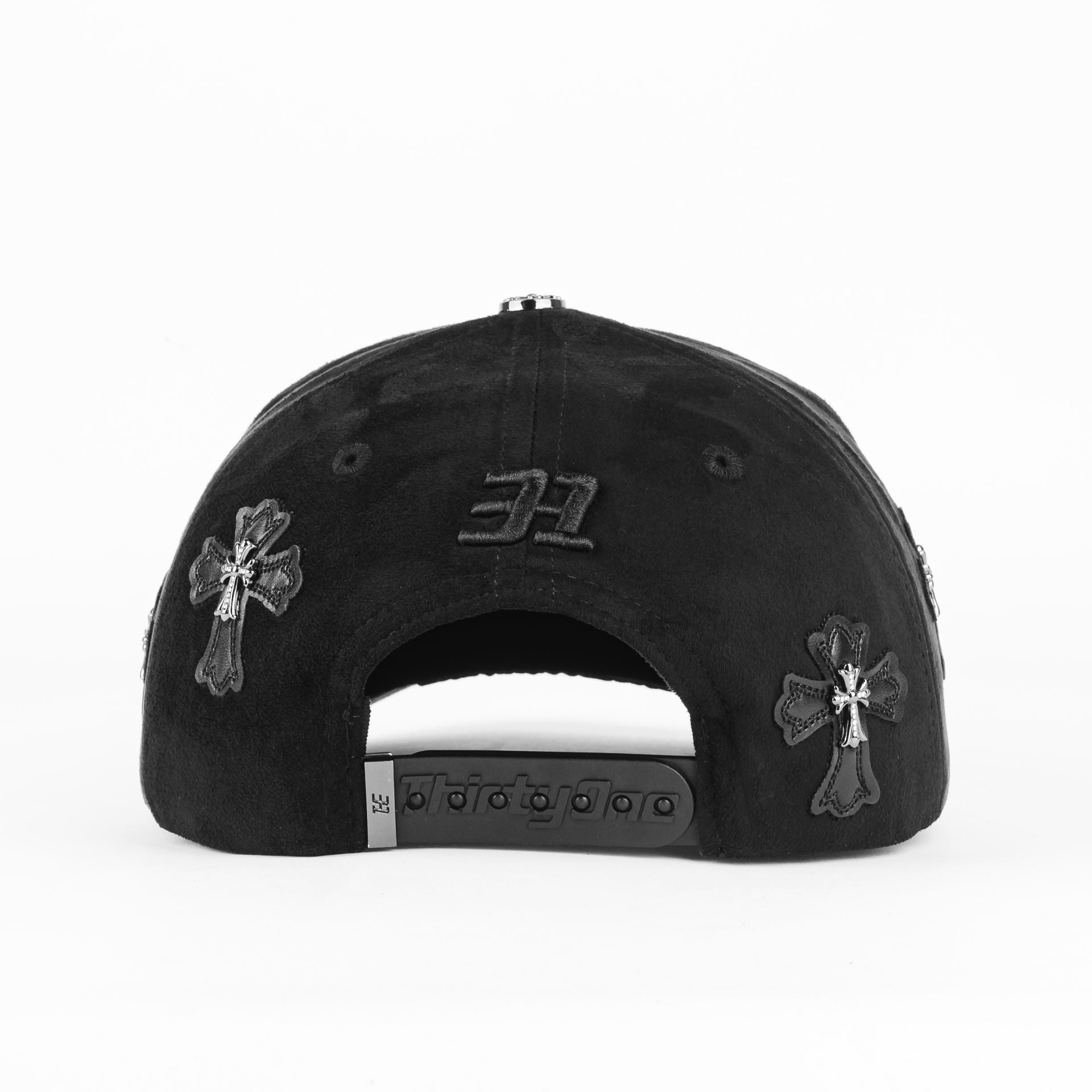 Gorra 31 Hats LA CHROME 3 ALL BLACK SUEDE | Snapback Visera Curva